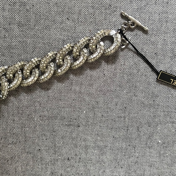 Authentic- Chanel Crystal Strass Link Bracelet - Picture 9 of 14